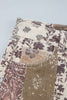 Brown Western Print Casual Shift Jeans