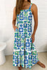 Multicolour Floral Maxi Sundress with Ricrac Trim