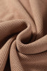 Rose Tan Lace Drawstring Pullover Hoodie and High Waist Pants Corduroy Suit