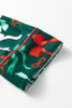 Green Festive Bow Print Long Sleeve Shirt and Pajama Short Set
