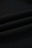 Black Zip Collar Long Sleeve Top Drawstring Pants Set