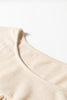 Jet Stream Textured Pleated Drop Shoulder Long Sleeve Knit Top