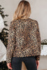 Khaki Leopard Quilted Tie Front Jacket