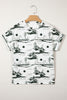 Chestnut Desert Sand Print Short Sleeve Knit Top