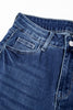 Carbon Grey Mineral Wash Raw Hem High Waist Flared Jeans