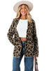 Brown Leopard Open Casual Cardigan