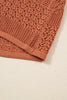 Redwood Burl Mixed Pattern Knitted Open Front Plus Cardigan