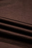 Dark Brown Braided V Neck Long Sleeve Loose Top and Drawstring High Waist Pants 2pcs Outfit