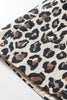 Brown Leopard Open Front Jacket Vest