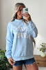 Fiery Red Jesus Saves Slogan Print Stand Neck Baggy Sweatshirt