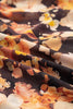 Black Floral V Neck Long Puff Sleeve Breezy Blouse