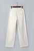 White Solid Color Scalloped Patch Pocket Shift Jeans