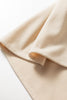 Parchment Notched Neck Scallop Detail Plus Size Mini Dress