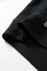 Color black Colorblock Henley High Low Oversize Sweatshirt