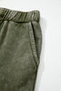 Vineyard Green Mineral Wash Tiered Wide Leg Patchwork Drawstring Pants