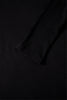 Black Ribbed Long Sleeve Crew Neck Solid Color Bodysuit