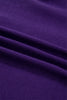 Tillandsia Purple Colorblock Patchwork Fuzzy Mardi Gras Graphic Sweater