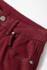 Red Dahlia Loose Straight High Waist Solid Color Jeans