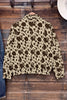 Brown Western Cow Print Cargo Pocket Denim Jacket