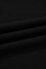 Black Solid Color Oversize Slit Sweatshirt Ribbed Leggings 2pcs Set