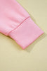 Pink Half Zip Sporty Pullover Mini Skirt 2pcs Outfit