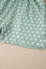 Green Polka Dot Print Short Set