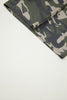 Green Tie Elastic Waist Pocketed Plus Size Camo Shorts