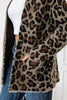 Brown Leopard Open Casual Cardigan