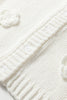 White 3D Flower Spaghetti Straps Sweater Vest