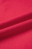 Racing Red Stitched Detail Christmas Tree Holiday Casual Sweater