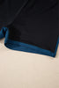 Rose Red Color Block Patchwork Bow Knot Detail Sleeveless Swim Dress