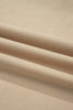 Parchment Striped Raglan Sleeve Notched Neck Raw Edge Plus Size Jumper