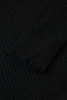 Skobeloff Lace Neckline Button Decor Lettuce Edge Long Sleeve Ribbed Top
