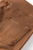 Coffee High Waist Button Fly Seamed Raw Hem Flare Jeans
