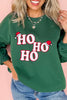 Evergreen Embroidered Letter Graphic Christmas Fashion Sweatshirt