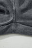 Medium Grey Mineral Wash Jogger Style High Waist Casual Pants