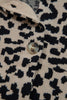 Orange Leopard Drop Shoulder Chunky Knitted Cardigan Sweater