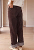 Dusk Blue Side Seam Rivet Detail Ankle Length Casual Jeans