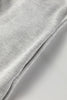 Light Grey Striped Trim V Neck Long Sleeve Preppy T Shirt Dress