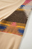 Light French Beige Aztec Patchwork Raglan Pullover Sweatshirt