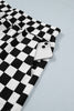 Black Plus Size Checkered Athleisure Shorts