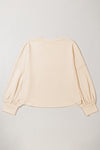 Beige Star Shape Studded Crew Neck Plus Size T Shirt