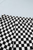 Black Plus Size Checkered Athleisure Shorts