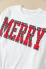 Red Plaid MERRY Holiday Long Sleeve Top and Shorts Set
