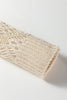 Black Solid V Neck Pointelle Knit Sleeve Patchwork Sweater