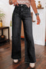 Black Wide Leg Pocketed High Waist Jeans
