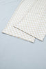 Khaki Plus Size Checkered Print Half Sleeve Tee Loose Pants Two-piece Lounge Set