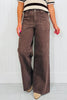 Dusk Blue Retro Washed Patch Pocket Loose Jeans