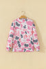 Sky Blue Camouflage Western Style Pullover Sweatshirt