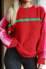 Fiery Red Christmas Holly Festive Holiday Sweater